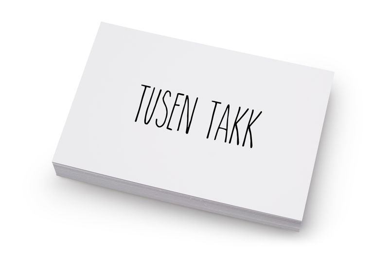 50 stk | Tusen takk | 10x15 cm
