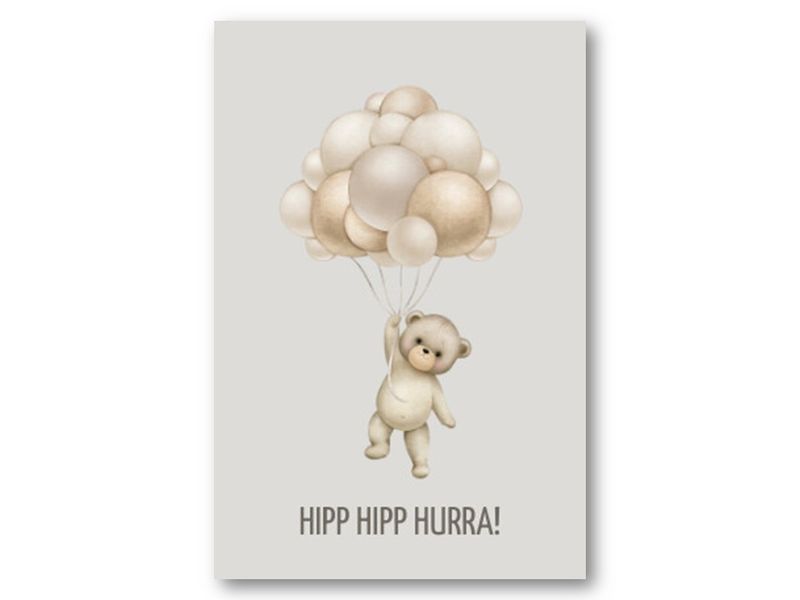 50 stk | Hipp hipp hurra | 10x15 cm