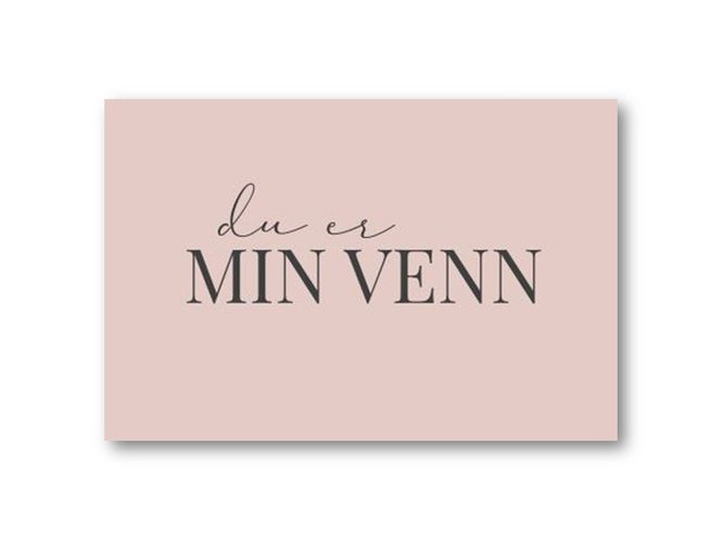 Hovedbilde 50 stk | Du er min venn | 10x15 cm