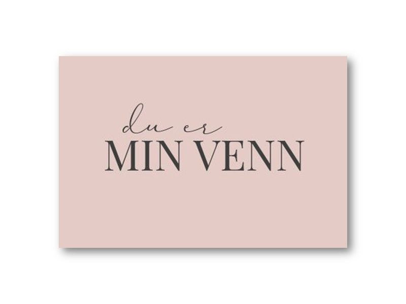 50 stk | Du er min venn | 10x15 cm