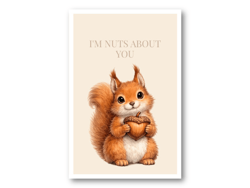 50 stk | I'm nuts about you | 10x15 cm