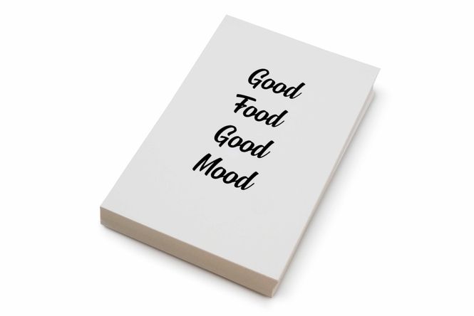 Hovedbilde 50 stk | Good food good mood | 10x15 cm