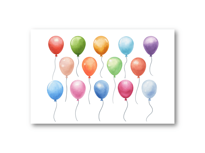 50 stk | Ballonger | 10x15 cm