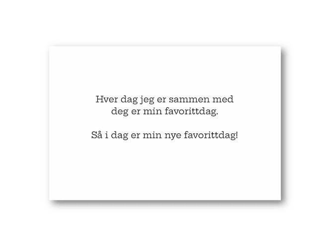 Hovedbilde 50 stk | Hver dag jeg er sammen | 10x15 cm