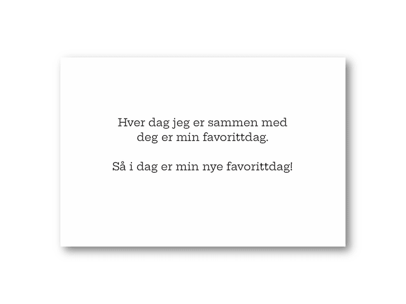 50 stk | Hver dag jeg er sammen | 10x15 cm