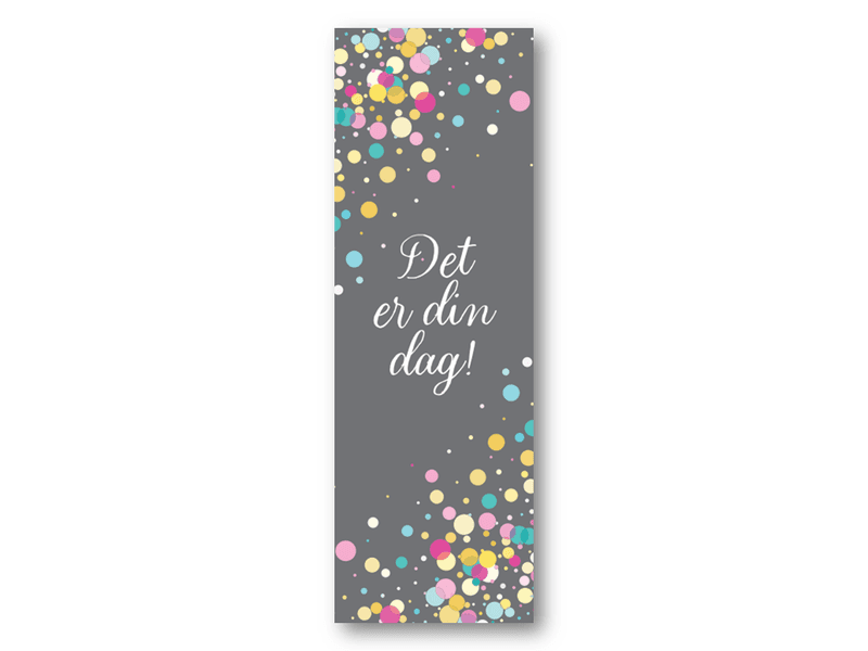 50 stk | Det er din dag | 5x15 cm