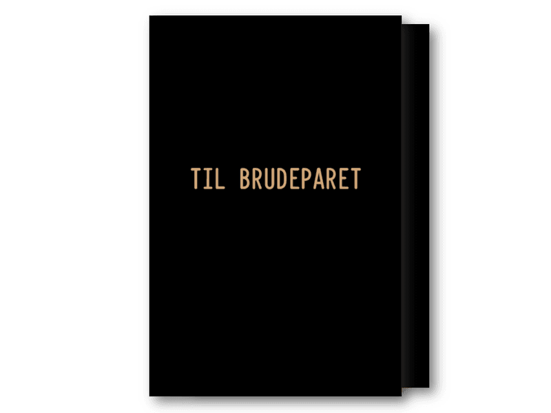 25 stk | Til brudeparet, dobbelt kort | 10x15 cm