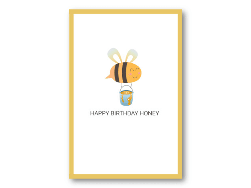 50 stk | Happy birthday honey | 10x15 cm