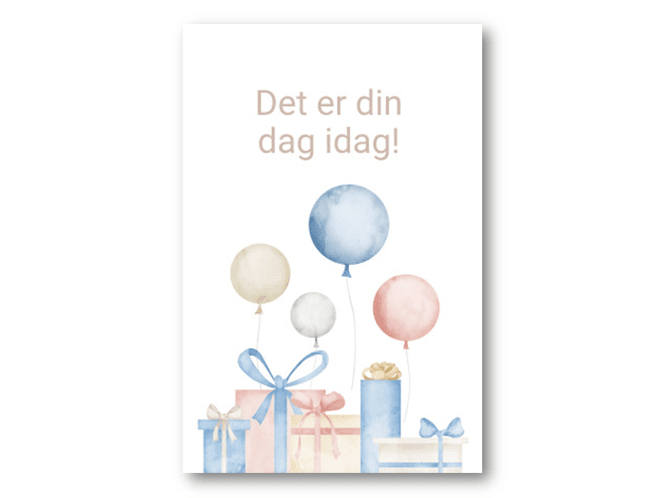 Hovedbilde 50 stk | Det er din dag idag | 10x15 cm