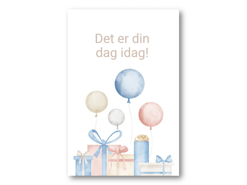 50 stk | Det er din dag idag | 10x15 cm