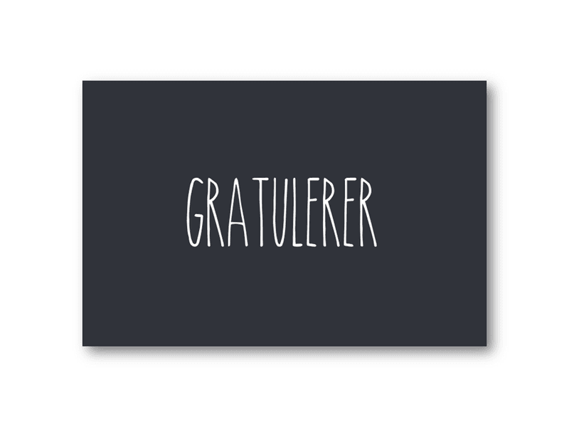 50 stk | Gratulerer | 10x15 cm
